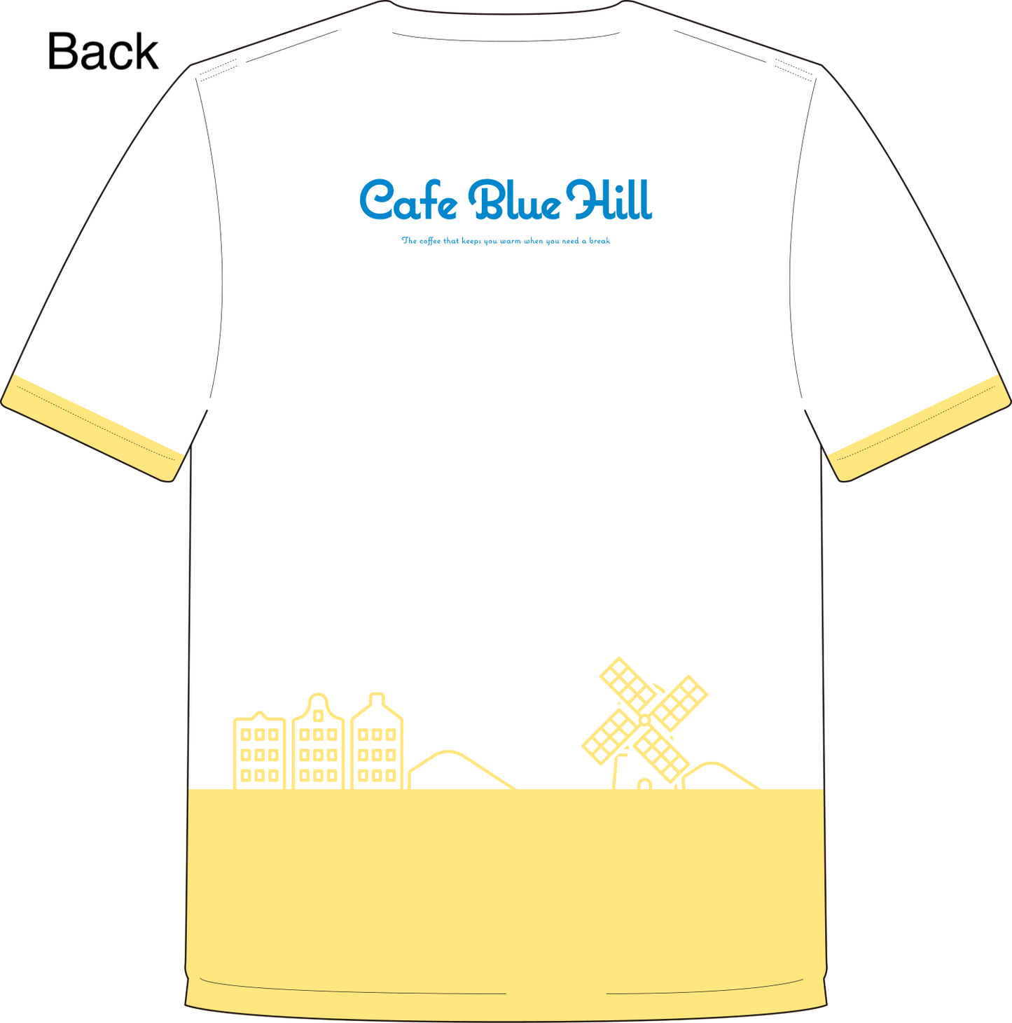 もしも桑原由気が地元長崎県佐世保市でカフェを開いたら Cafe Blue Hill フルグラフィックTシャツ