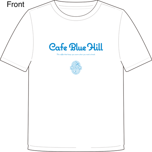 もしも桑原由気が地元長崎県佐世保市でカフェを開いたら Cafe Blue Hill Tシャツ